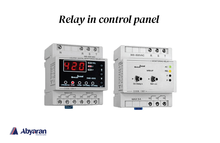 Relay in control panel رله تابلو کنترل