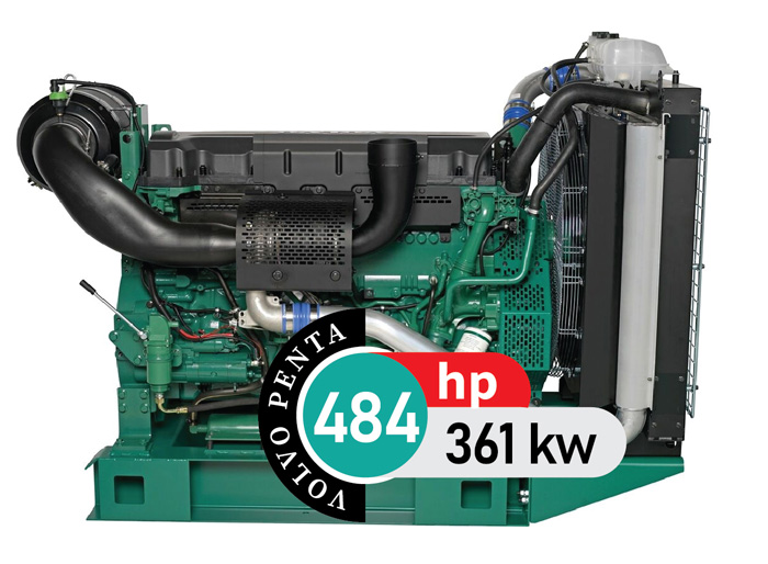 موتور دیزل ولوو 484 اسب بخار مدل TAD1343GE